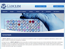 Tablet Screenshot of labclim.com.br